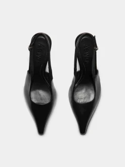 Fernanda Leather Slingback Pumps