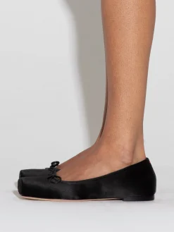 Gabriella Satin Ballet Flats