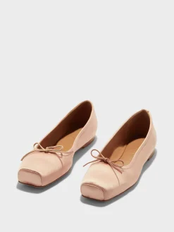 Gabriella Satin Ballet Flats