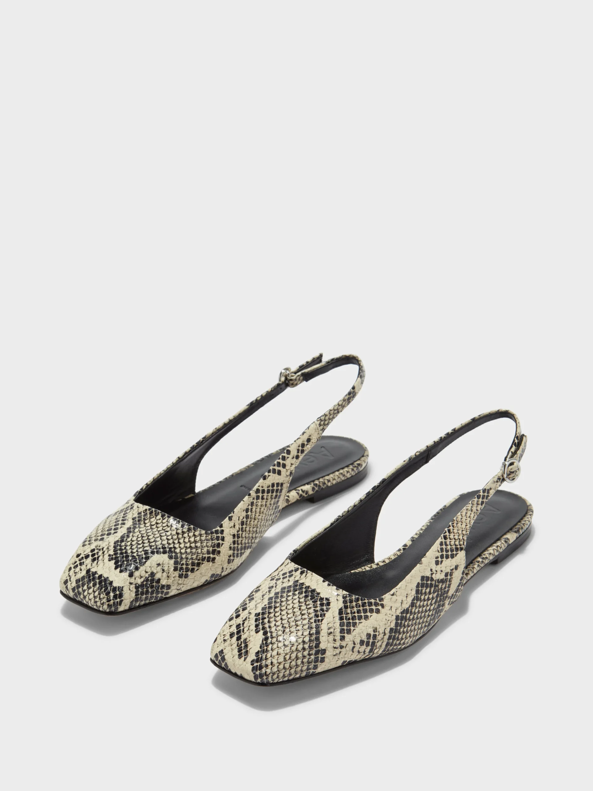 Geraldine Leather Slingback Flats