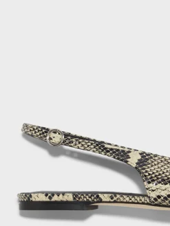 Geraldine Leather Slingback Flats