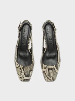 Geraldine Leather Slingback Flats