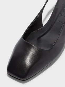 Geraldine Leather Slingback Flats
