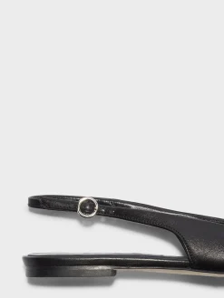 Geraldine Leather Slingback Flats
