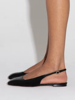 Geraldine Leather Slingback Flats