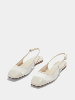 Geraldine Satin Toe-Cap Slingback