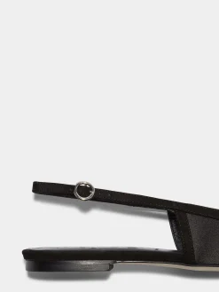 Geraldine Satin Toe-Cap Slingback