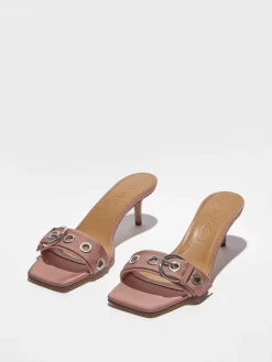 Ilvy Eyelet Grosgrain Mules