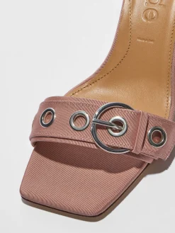 Ilvy Eyelet Grosgrain Mules