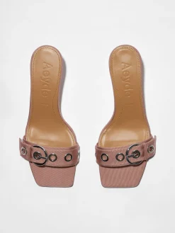 Ilvy Eyelet Grosgrain Mules