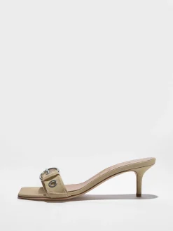 Ilvy Eyelet Grosgrain Mules