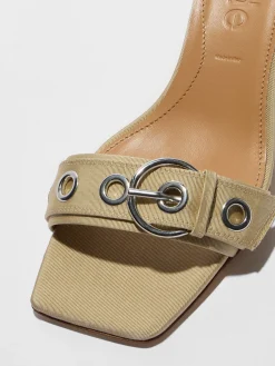 Ilvy Eyelet Grosgrain Mules