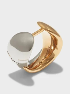 Junior Medium 18kt Gold and Palladium-Plated Earrings