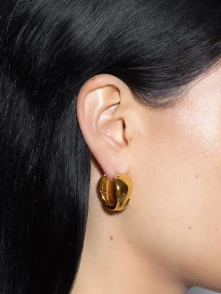 Junior Medium 18kt Gold-Plated Earrings