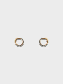 Junior Small 18kt Gold and Palladium-Plated Earrings