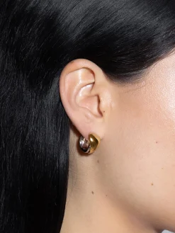 Junior Small 18kt Gold and Palladium-Plated Earrings