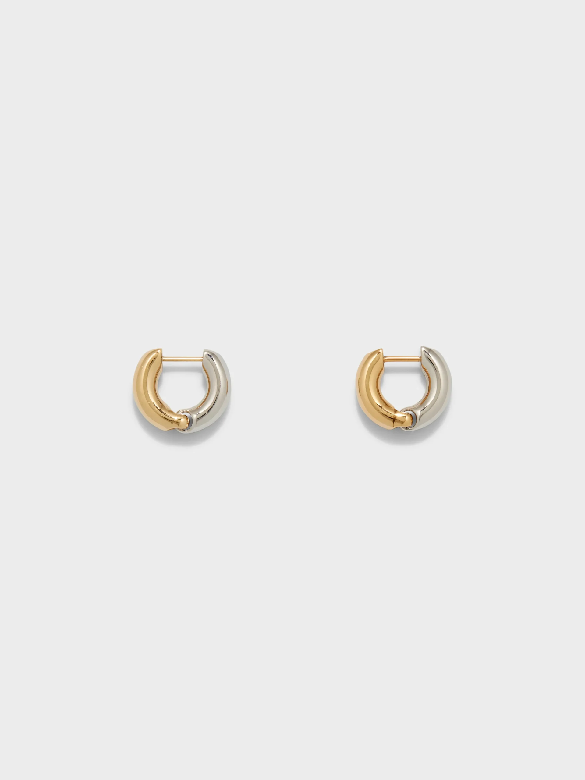 Laurie Small 18kt Gold and Palladium-Plated Hoop Earrings