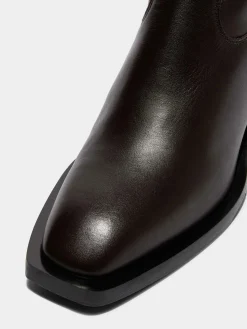 Luis Leather Cowboy Ankle Boots