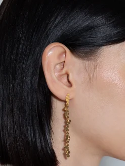 Neva 18kt Gold-Plated Drop Earrings