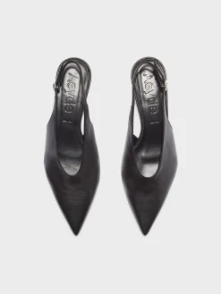 Oti Leather Slingback Pumps