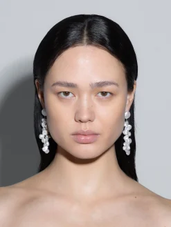 Rudi Pearl and Palladium-Plated Drop Earrings