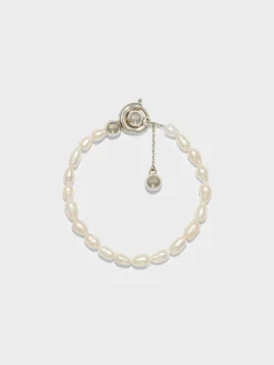 Seth Pearl and Palladium-Plated Bracelet