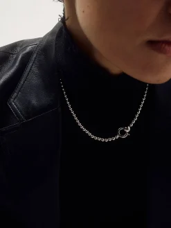 Syd Ball Chain Palladium-Plated Necklace