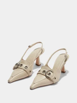 Tara Leather Slingback Pumps