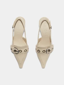 Tara Leather Slingback Pumps