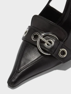 Tara Leather Slingback Pumps
