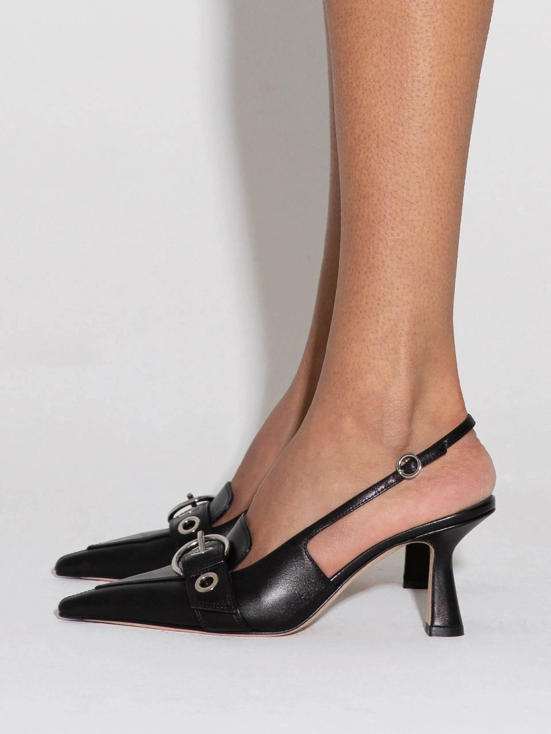 Tara Leather Slingback Pumps