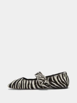 Uma Eyelet Ponyhair Mary-Janes
