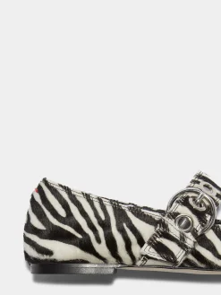 Uma Eyelet Ponyhair Mary-Janes
