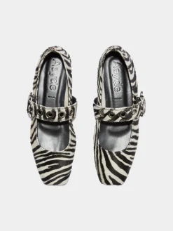 Uma Eyelet Ponyhair Mary-Janes