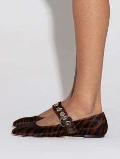 Uma Eyelet Ponyhair Mary-Janes