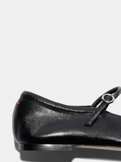 Uma Leather Mary-Jane Flats