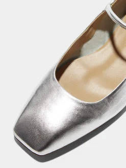 Uma Leather Mary-Jane Flats