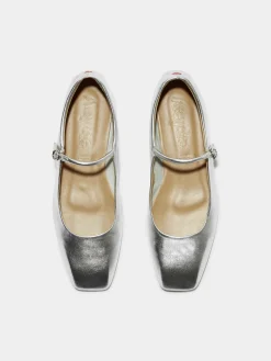 Uma Leather Mary-Jane Flats