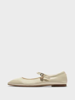 Uma Leather Mary-Jane Flats