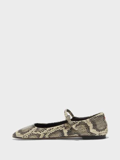 Uma Leather Mary-Janes Flats