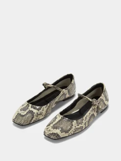 Uma Leather Mary-Janes Flats
