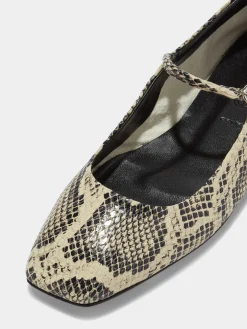 Uma Leather Mary-Janes Flats