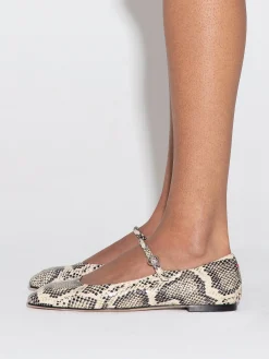Uma Leather Mary-Janes Flats