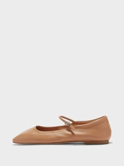 Uma Leather Mary-Janes Flats